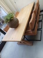 Massief Eiken Kloostertafel, Huis en Inrichting, Tafels | Eettafels, Ophalen, Gebruikt, 100 tot 150 cm, Eikenhout