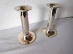 Vintage Kandelaar Zilverkleurig 2x in zware uitvoering, Ophalen