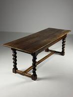 Eettafel antiek gedraaide poten