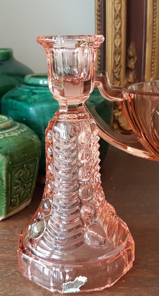 Val Saint Lambert Luxval kandelaar, Edward, Art Deco, Antiek en Kunst, Antiek | Glas en Kristal, Ophalen of Verzenden