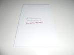 brochure Fiat 500, Ophalen of Verzenden, Nieuw, Overige merken