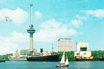 ROTTERDAM,- 2 Passagiersschepen voor de Euromast. 11-02, Verzamelen, Ansichtkaarten | Nederland, Ophalen of Verzenden, 1960 tot 1980
