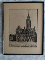 Litho  ,   Gemeentehuis   Middelburg, Ophalen of Verzenden