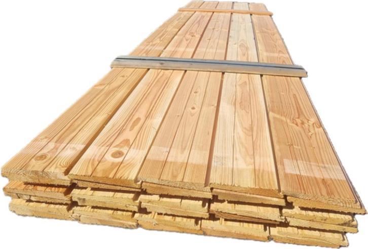 21 m2 Zweeds rabat Douglas hout - nr: TP324, Tuin en Terras, Palen, Balken en Planken, Nieuw, Planken, 250 cm of meer, Ophalen