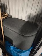 Jysk Poef - Grijs, Ophalen, 50 tot 75 cm, Zo goed als nieuw, Ovaal