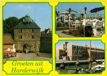 Groeten uit Harderwijk - 3 afb o.a. haven poort - 1991 gelop beschikbaar voor biedingen