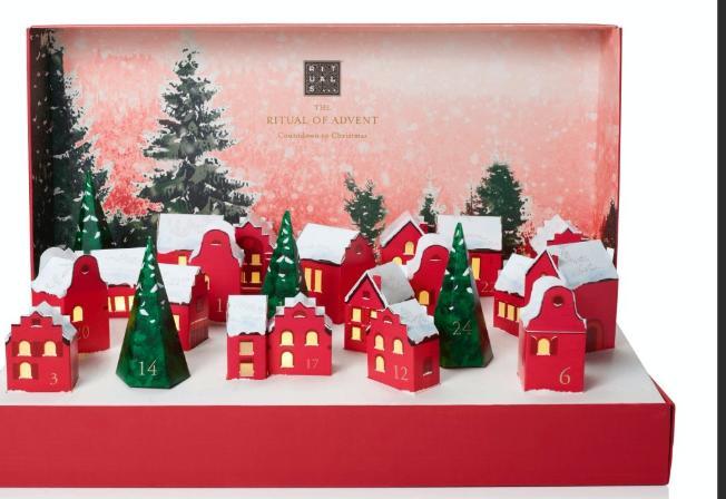 kerst dorp huisjes van RITUALS doos is leeg adventskalender, Diversen, Kerst, Zo goed als nieuw, Ophalen of Verzenden