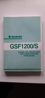 Instruktieboekje Suzuki GSF 1200 / S bwjr. 2001, Motoren, Ophalen of Verzenden, Suzuki