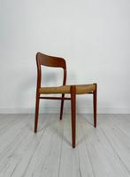 5x Vintage Niels O. Moller 75 Deens Teak Eetkamerstoelen, Huis en Inrichting, Stoelen, Riet of Rotan, Bruin, Ophalen of Verzenden