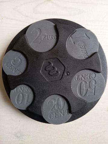 Euromunten houder, rond beschikbaar voor biedingen