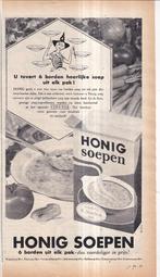 Retro reclame 1962 Honig soepen Koog aan de Zaan u tovert, Verzamelen, Retro, Overige typen, Ophalen of Verzenden