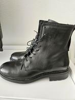 Zwarte leren boots, maat 40, Kleding | Dames, Schoenen, Zwart, Lage of Enkellaarzen, Nieuw, Ophalen of Verzenden