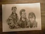 U2 Bono WAR vintage pop tekening print afbeelding, Verzamelen, Muziek, Artiesten en Beroemdheden, Gebruikt, Verzenden