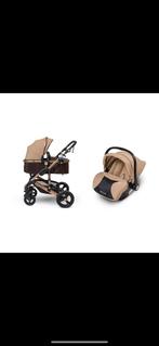 Mi Amore 3-in-1 Kinderwagen - Goud/Beige, Gebruikt, Combiwagen, Met reiswieg, Ophalen