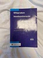 Uitspraken Insolventierecht, Ophalen of Verzenden, Wolters Kluwer, Alpha, WO