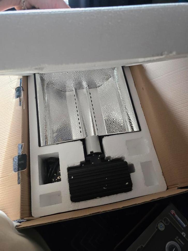 Kweeklamp met Timer Relais  nieuwe lamp - Complete Set, Tuin en Terras, Kweekspullen, Gebruikt, Kweeklamp, Ophalen