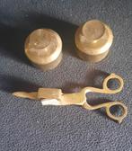 Koperen doosjes & kaarsendover, Ophalen of Verzenden