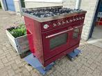 gasfornuis van Boretti. type ilvy bordeaux rood, Witgoed en Apparatuur, Fornuizen, Ophalen, Gebruikt, 60 cm of meer, 4 kookzones
