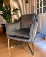 Richmond Stoel - Taupe - Wegens Verhuizing, Ophalen, 75 tot 100 cm, Zo goed als nieuw, Metaal