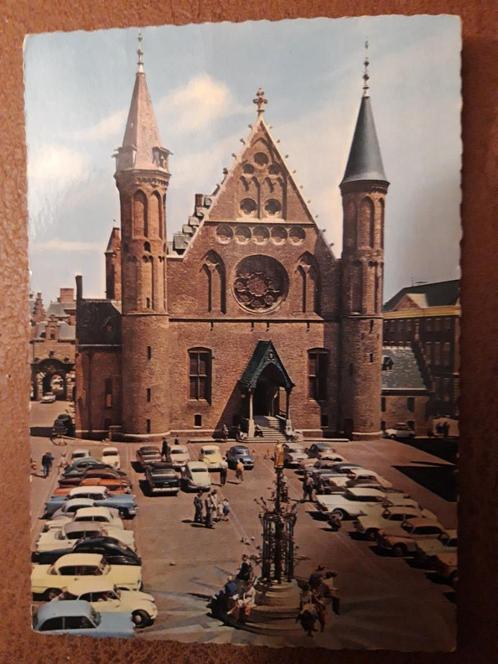 Den Haag, Ridderzaal, veel auto's ca. 1959, Verzamelen, Ansichtkaarten | Nederland, Gelopen, Zuid-Holland, 1940 tot 1960, Ophalen of Verzenden