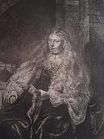 Antieke ets naar/van rembrand van rijn, Antiek en Kunst, Ophalen of Verzenden