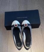 Ballerina’s maat 36 wit/blauw, Ophalen of Verzenden, Zo goed als nieuw, Wit