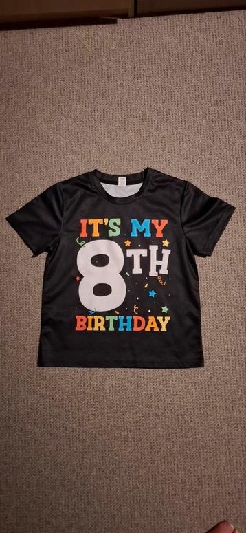 T-shirt 8e Verjaardag - Feestelijk! beschikbaar voor biedingen