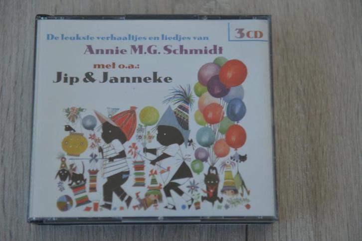JIP EN JANNEKE --DE LEUKSTE VERHAALTJES EN LIEDJES 3CDbox, Cd's en Dvd's, Cd's | Kinderen en Jeugd, Zo goed als nieuw, Verzenden