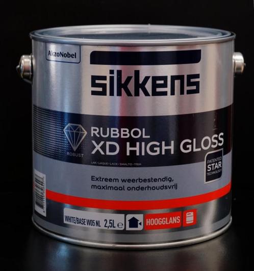 Sikkens Rubbol xd High gloss, Doe-het-zelf en Verbouw, Verf, Beits en Lak, Nieuw, Verf, Minder dan 5 liter, Wit, Ophalen of Verzenden
