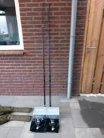 2 Schitterende 12ft KKarp Karperhengels met molens., Ophalen of Verzenden, Zo goed als nieuw, Werphengel