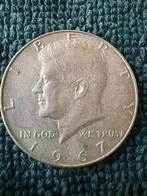 Kennedy Half Dollar 1967 zilver, Postzegels en Munten, Munten | Amerika, Ophalen of Verzenden, Noord-Amerika, Zilver