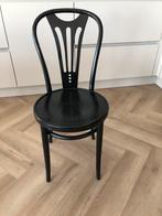 Zwarte Thonet stoelen, Huis en Inrichting, Stoelen, Gebruikt, Zwart, Ophalen of Verzenden, Vier