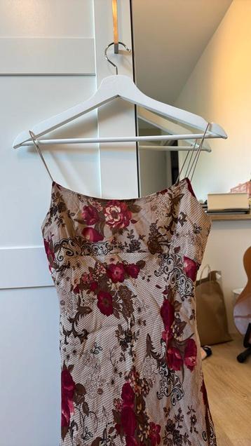Vintage Midi Jurk met Bloemenprint - Maat S beschikbaar voor biedingen
