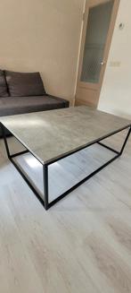 Salontafel beton en staal look jysk, Huis en Inrichting, Tafels | Salontafels, Ophalen, 100 tot 150 cm, 50 tot 100 cm, Zo goed als nieuw