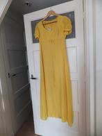 vintage lange bohemian hippie jurk, arnel, geel zomer 36 38, Verzenden