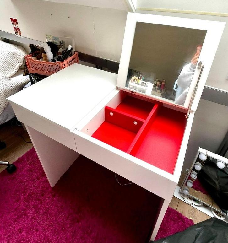IKEA Brimnes Dressing Table, Huis en Inrichting, Tafels | Kaptafels, Zo goed als nieuw, Minder dan 100 cm, 50 tot 100 cm, Hout