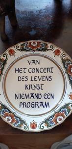 Delfs Blaauw Polychroom Wandbord, Antiek en Kunst, Antiek | Wandborden en Tegels, Ophalen of Verzenden