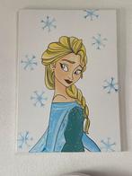 Frozen Elsa schilderij op canvas 50x97cm, Ophalen, Zo goed als nieuw, Wanddecoratie