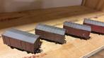 Lima Gesloten Goederenwagens - Set van 4, Gebruikt, Gelijkstroom, Wagon, Ophalen of Verzenden