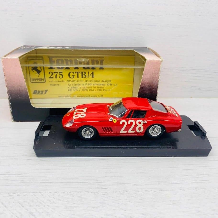 Best Model 1:43 | Ferrari 275 GTB 4 Targa Florio 1966 #288, Ophalen of Verzenden, Zo goed als nieuw, Auto, Overige merken