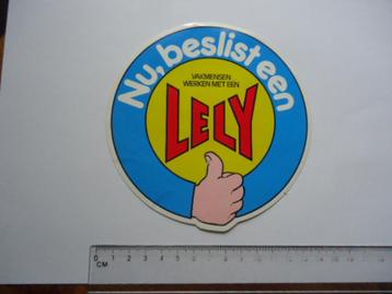 sticker oud LELY boer traktor machine agri agrarisch retro g beschikbaar voor biedingen
