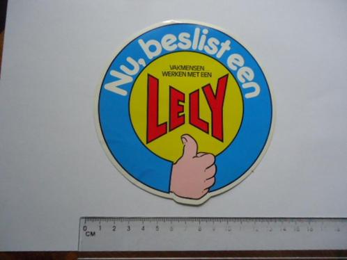 sticker oud LELY boer traktor machine agri agrarisch retro g, Verzamelen, Stickers, Zo goed als nieuw, Bedrijf of Vereniging, Verzenden