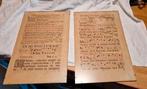 2stuks blad uit graduale missaal muziek blad, Ophalen of Verzenden