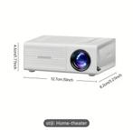 MAOHUTER Mini Projector - 1080P Full HD - Nieuw, Ophalen of Verzenden, Nieuw, LED, Full HD (1080)
