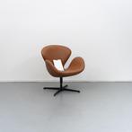 6 Fritz Hansen Swan Chair Walnoot Grace leer Nieuw, Huis en Inrichting, Fauteuils, Nieuw, Leer