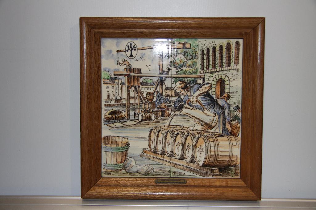 oranjeboom bier tegelplateau collectors item (264), Ophalen of Verzenden, Zo goed als nieuw, Reclamebord, Plaat of Schild, Oranjeboom