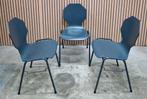 45 x Vintage schoolstoelen Vepa design stoelen horeca cafe, Ophalen of Verzenden, Zo goed als nieuw, Blauw, Vijf, Zes of meer stoelen