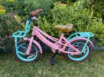Popal Lola kinderfiets 14 inch meisjes roze turquoise, Ophalen, Gebruikt, Minder dan 16 inch, POPAL