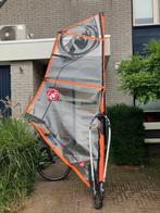 Surfzeil 4,5 m2, mast, giek, Watersport en Boten, Windsurfen, Ophalen, Met draagtas, 300 cm of meer, Zo goed als nieuw