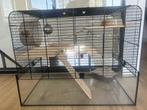 Hamsterkooi met allerlei accessoires, Dieren en Toebehoren, Knaagdieren en Konijnen | Hokken en Kooien, Kooi, Minder dan 75 cm